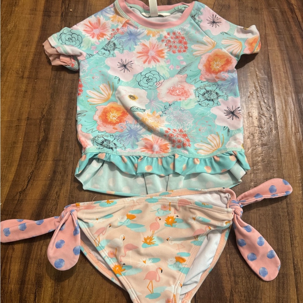 Floral M J Swim Set